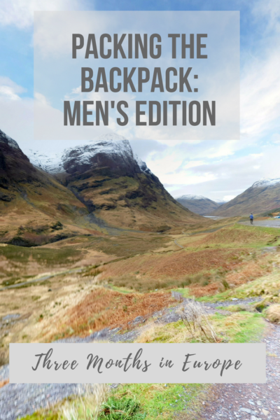 Guest Post: Men's Guide To Packing For A Winter European Backpacking ...